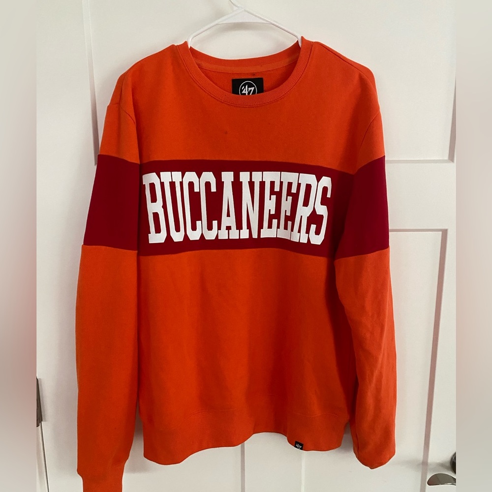 Men Tampa Bay Buccaneers '47 Orge Interstate Throwback Sweatshirt Crewneck Sz M